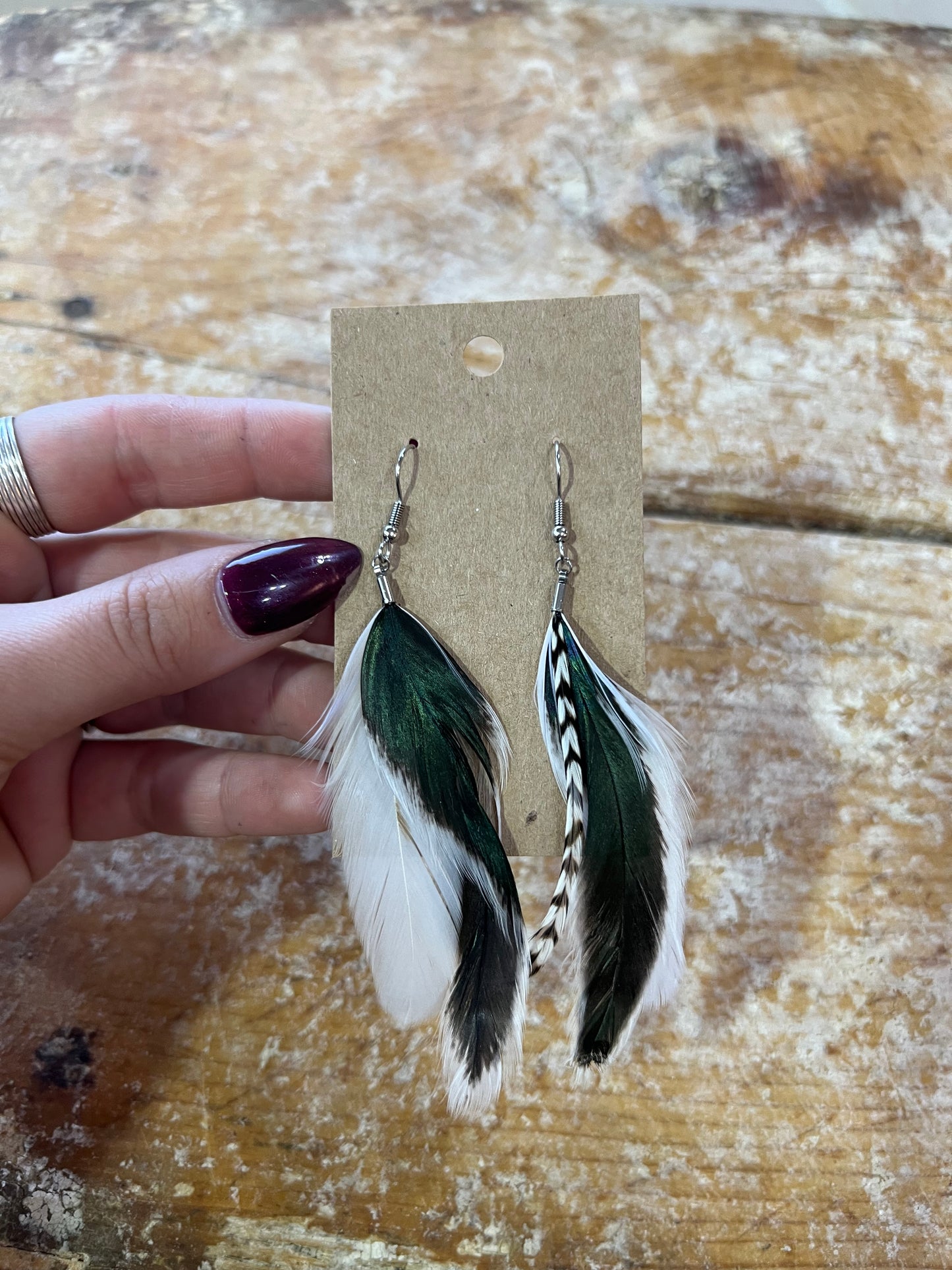 Feather earrings #1