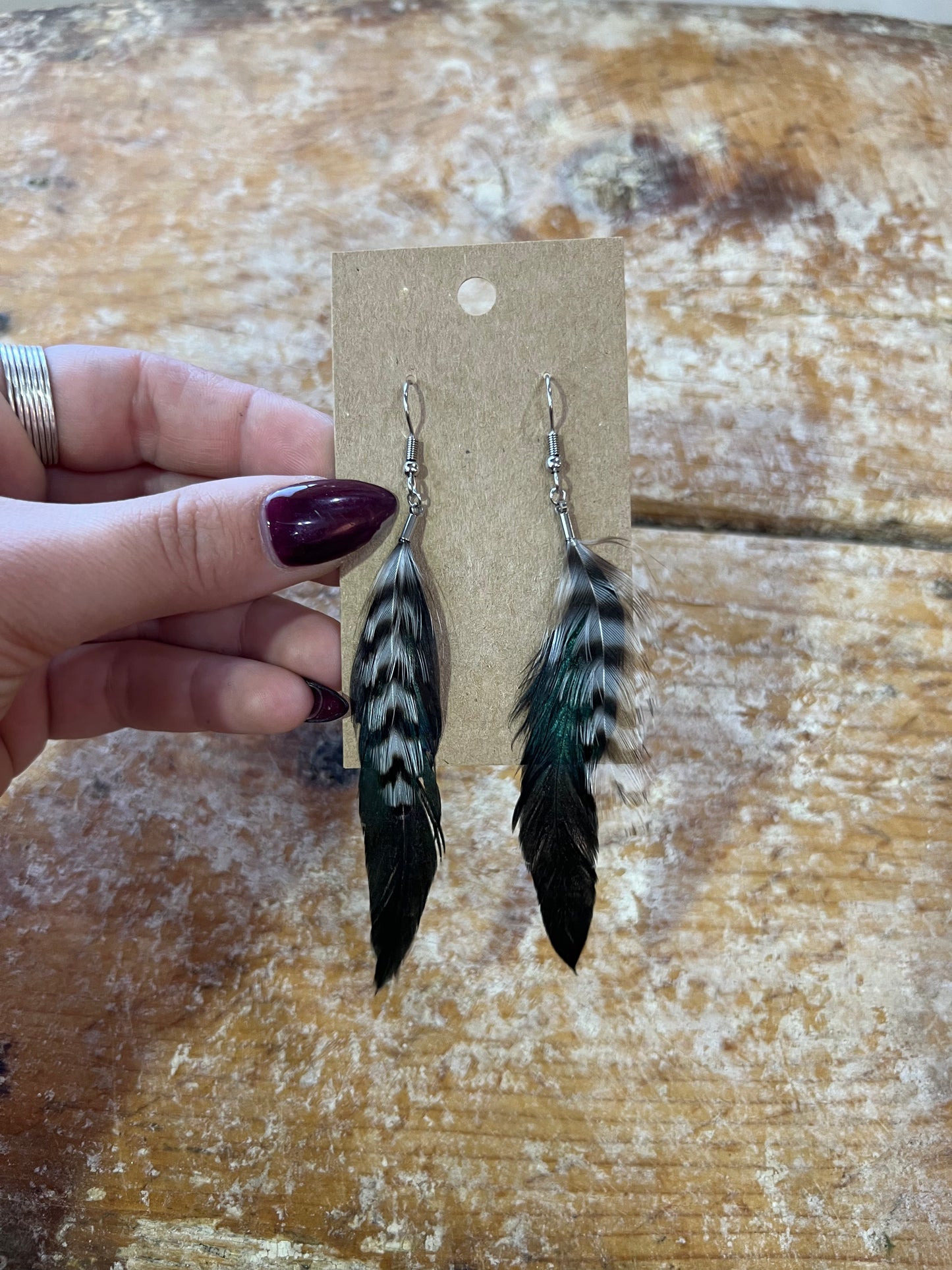 Feather earrings #5