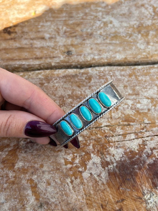 Cuff 5 1/8”- kingman turquoise