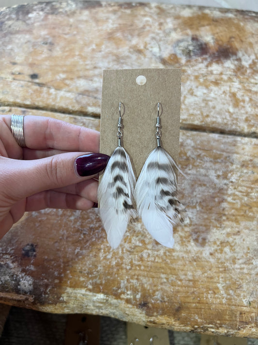 Feather earrings #10