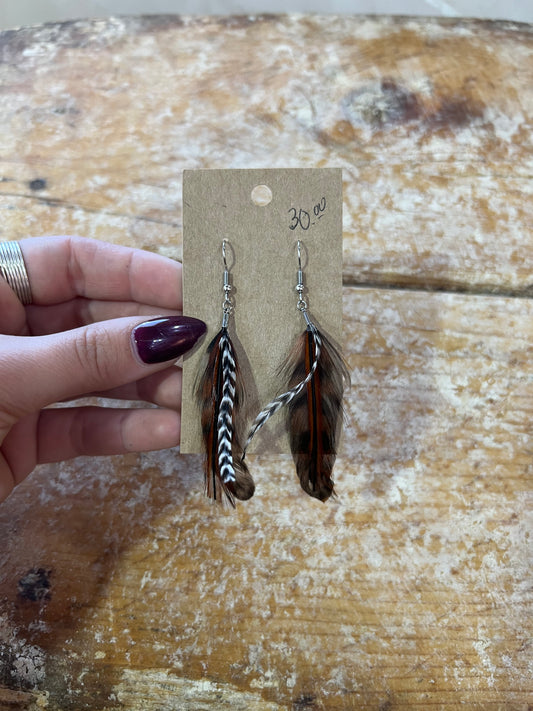 Feather earrings #6