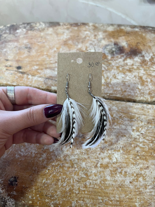Feather earrings #9
