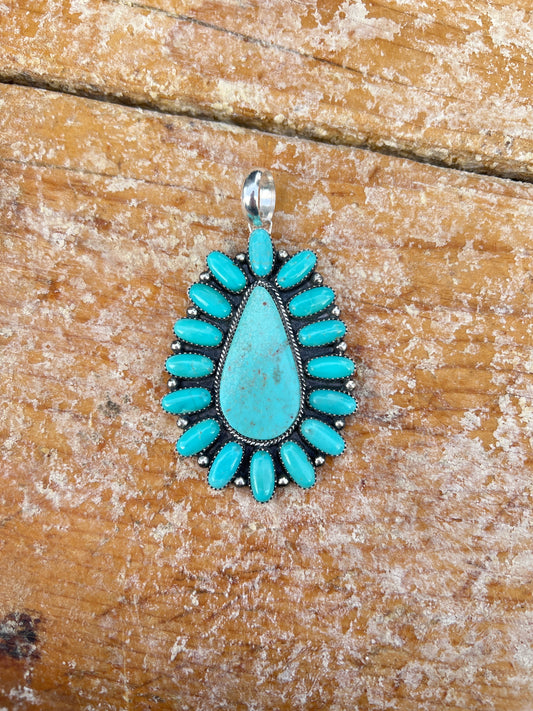 Kingman turquoise pendant