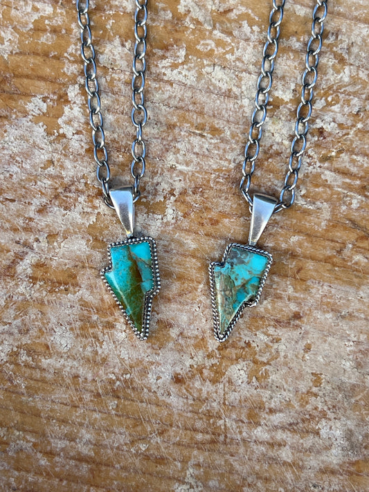 Kingman lightning bolt pendants