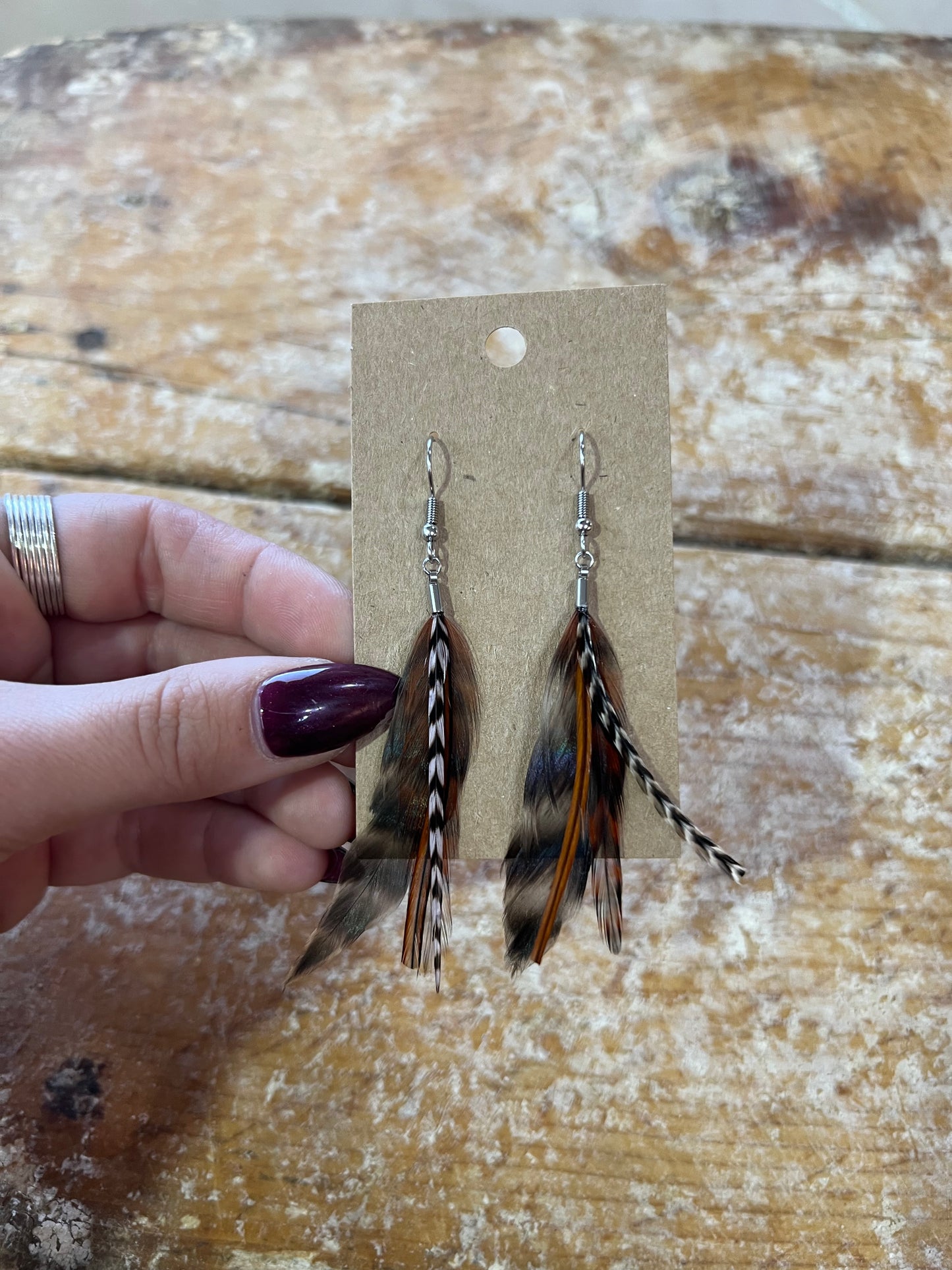 Feather earrings #4