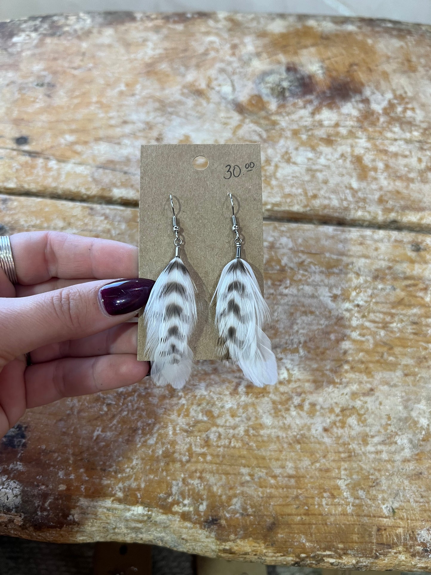 Feather earrings #8