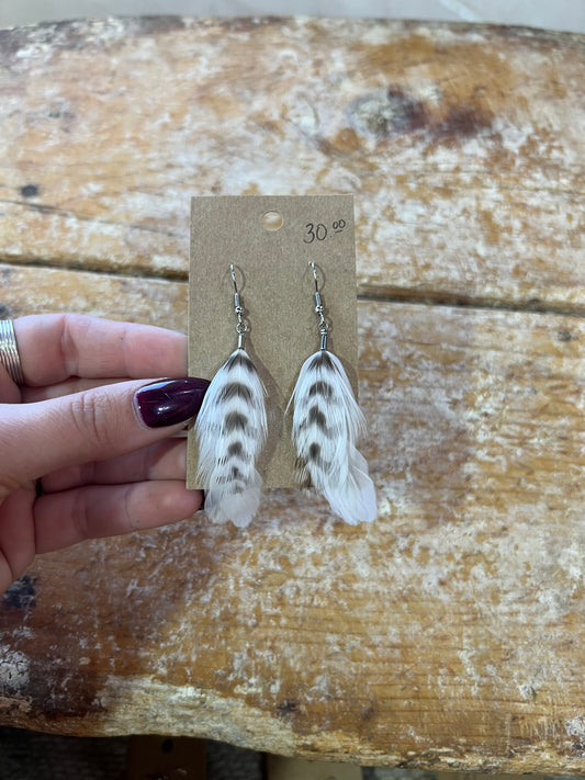 Feather earrings #8