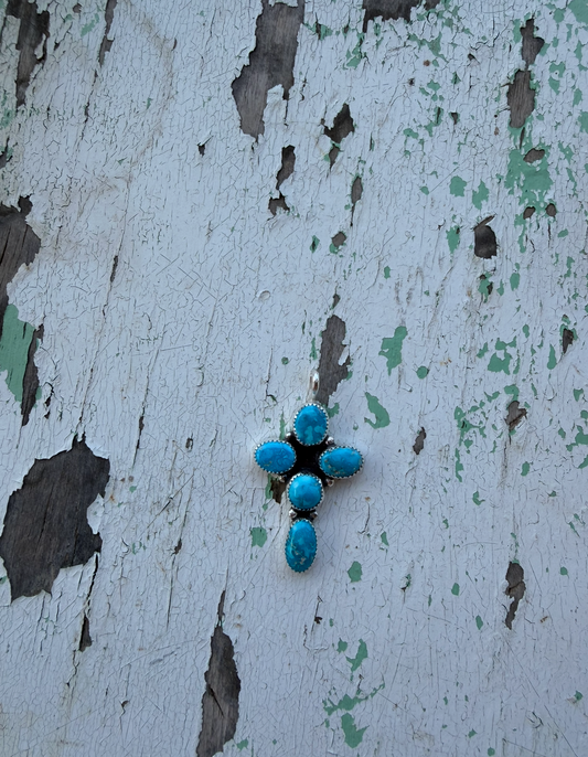 18” Blurbird cross necklace #17