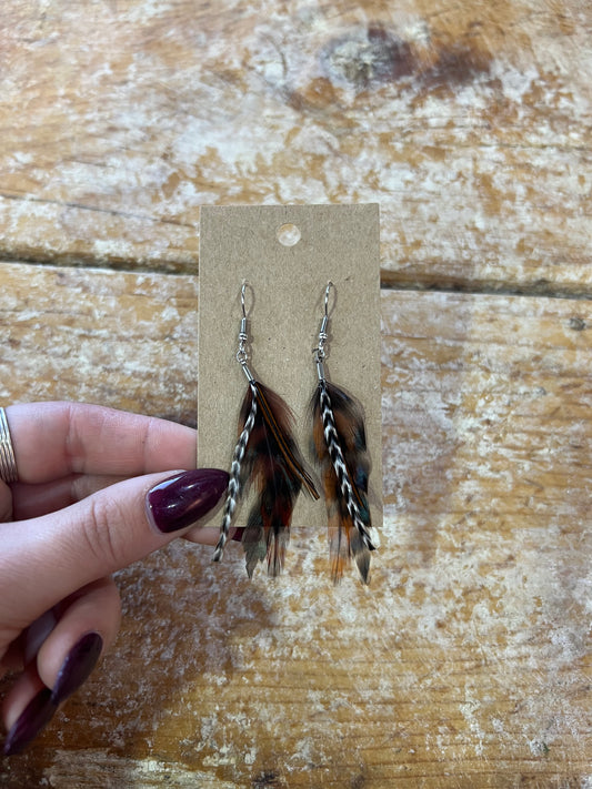 Feather earrings #12