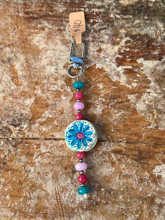 Quartz and ceramic charm